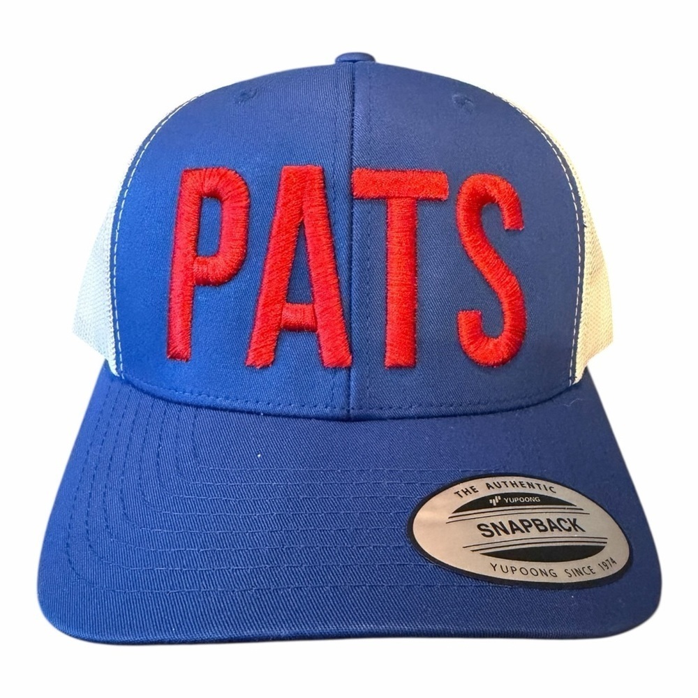 NFL NEW ENGLAND PATRIOTS “PATS” SNAPBACK TWILL TRUCKER CAP